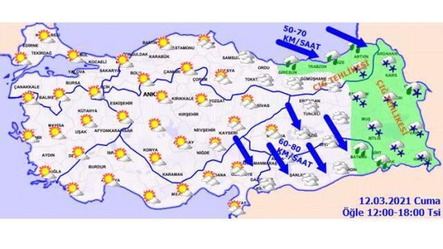 Meteoroloji'den 40 ile sarı, 15 ile turuncu kodlu uyarı! Kar, sağanak yağış ve fırtına geliyor