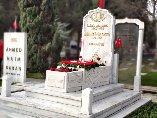 Milli şair Mehmet Akif Ersoy kabri başında anıldı Milli şair Mehmet Akif Ersoy kabri başında anıldı