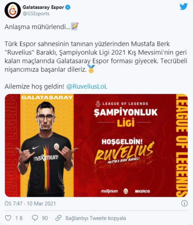 Ruvelius, Galatasaray Espor'a transfer oldu!
