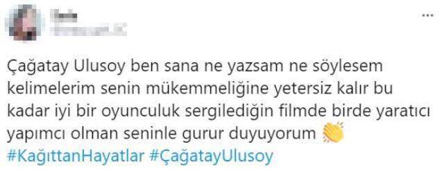 Çağatay Ulusoy, Kağıttan Hayatlar filmindeki performansıyla Twitter'da trend oldu Çağatay Ulusoy, Kağıttan Hayatlar filmindeki performansıyla Twitter'da trend oldu