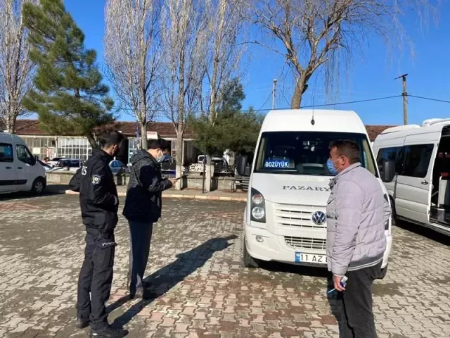 Pazaryeri'nde konovirüs denetimi Pazaryeri'nde konovirüs denetimi