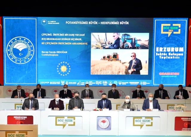 Tarım ve Orman Bakanı Pakdemirli, Erzurum'daki sektör toplantısında konuştu Açıklaması