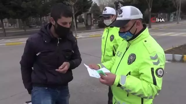 Bisikletle ters yöne girdi ceza yemekten son anda kurtuldu Bisikletle ters yöne girdi ceza yemekten son anda kurtuldu