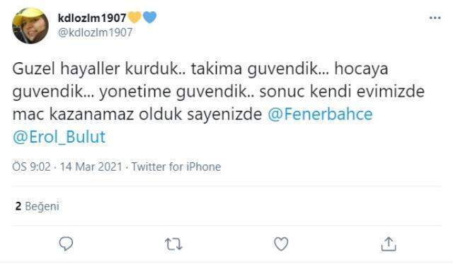 Fenerbahçe taraftarı, sosyal medyada Erol Bulut'u istifaya davet etti