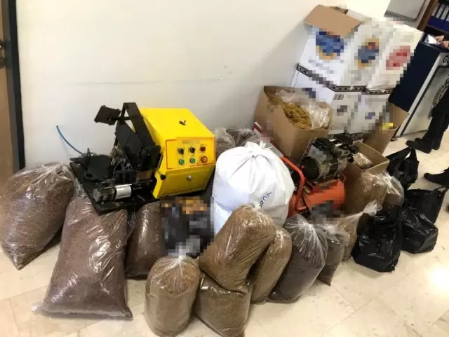 Silivri'de kaçak tütün operasyonu Silivri'de kaçak tütün operasyonu