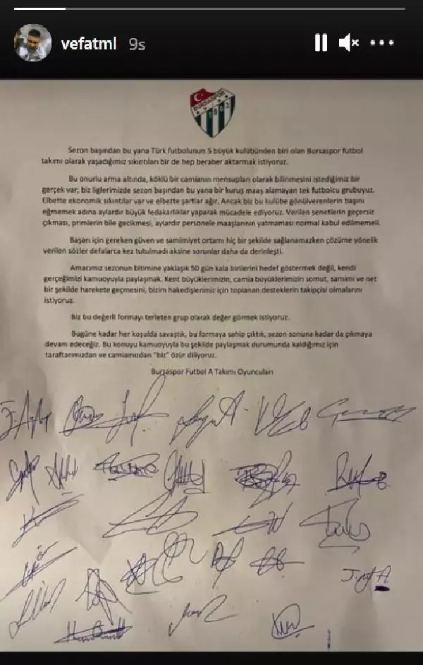 Bursaspor'da futbolcular isyan etti Bursaspor'da futbolcular isyan etti