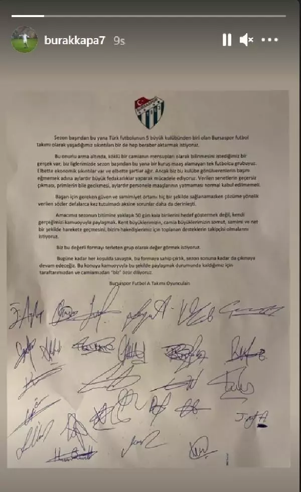 Bursaspor'da futbolcular isyan etti Bursaspor'da futbolcular isyan etti
