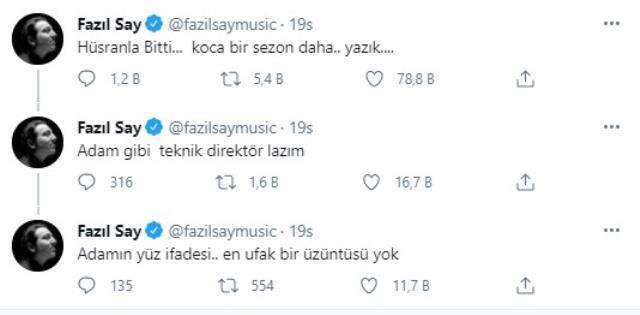 Fazıl Say: Fenerbahçe'ye gönül veren milyonların sayısı, dünyada 100 kadar ülkenin nüfusundan bile fazladır
