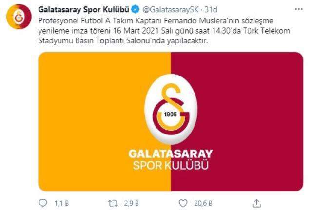 Galatasaray, Fernando Muslera'nın sözleşmesini 2024 yılına kadar uzatacak