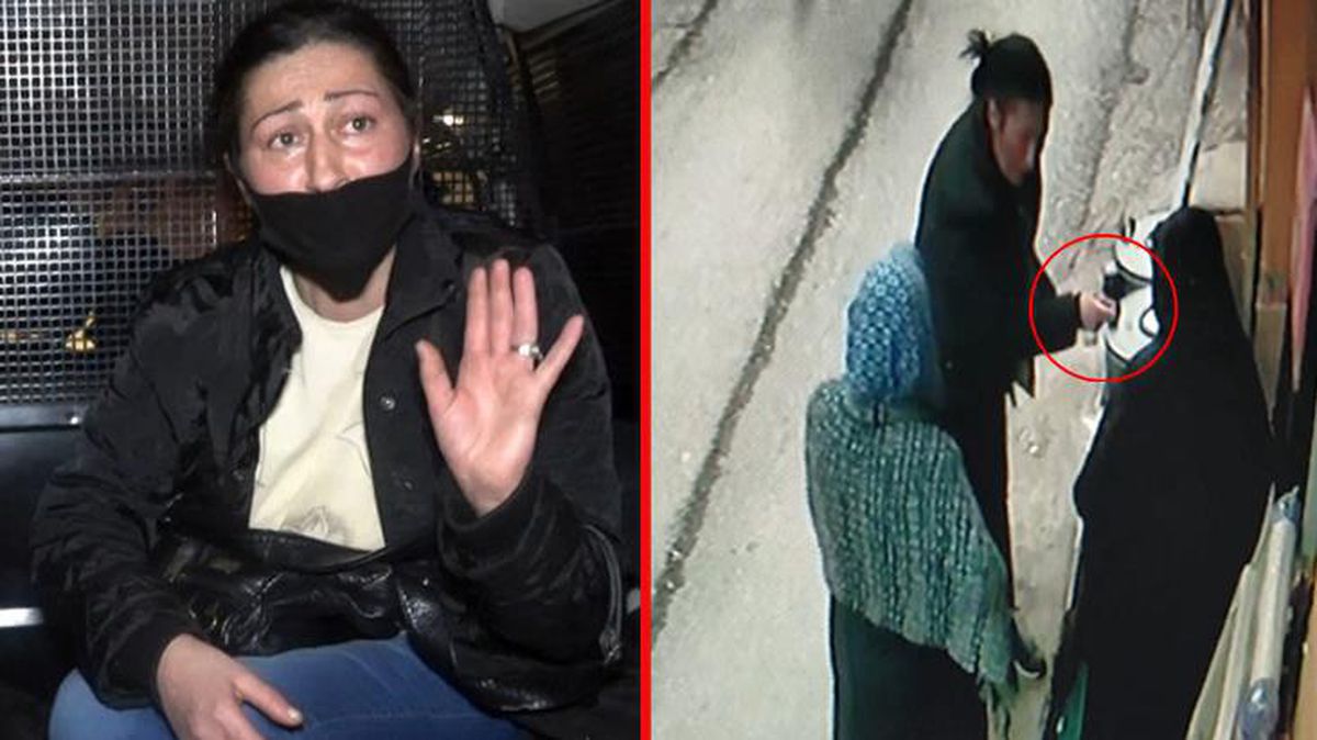 Doğal gaz borusunu parçalayan kadın hala komşularına rahat vermiyor! Bu sefer de biber gazıyla üstlerine yürüdü