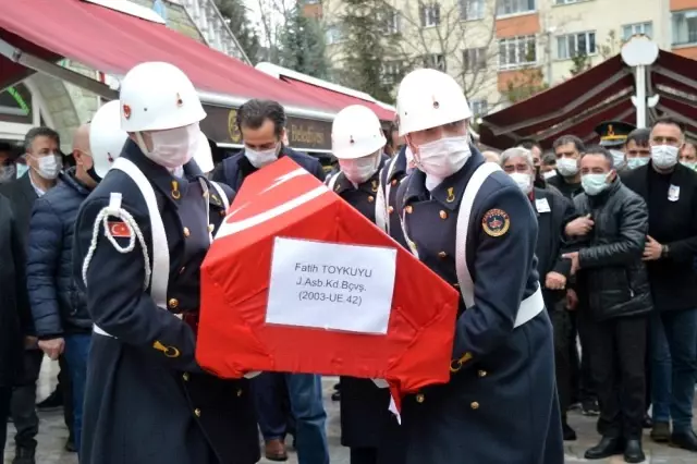 Jandarma Astsubay Kıdemli Başçavuş Fatih Toykuyu'ya acı veda