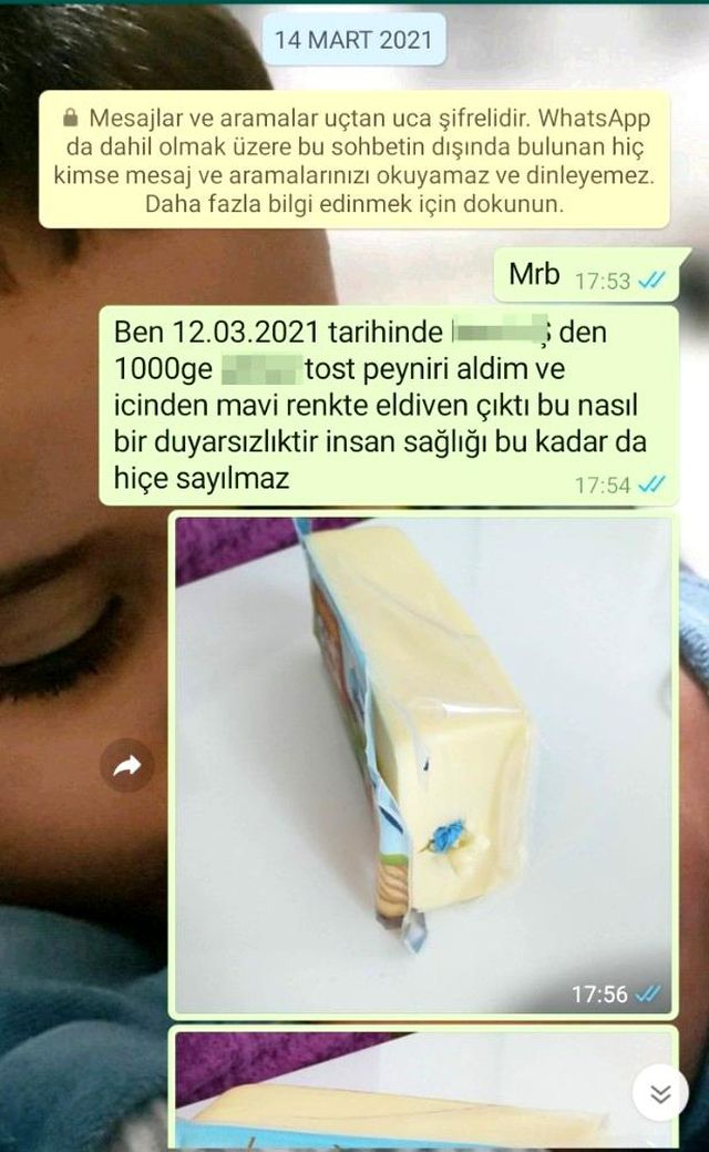 marketten aldigi peynirin icinden cikan soke 7 13997993 o