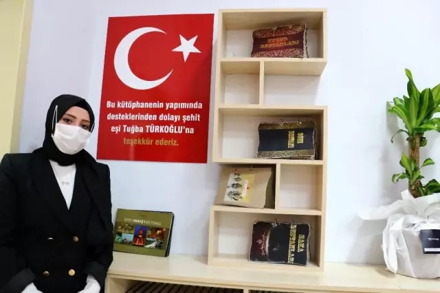 Şehidin adı okul kütüphanesinde yaşayacak