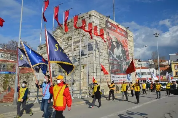 ÇANAKKALE 57'nci Alay Yürüyüş Komitesi Gelibolu'ya ulaştı ÇANAKKALE 57'nci Alay Yürüyüş Komitesi Gelibolu'ya ulaştı