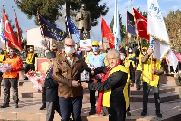 ÇANAKKALE 57'nci Alay Yürüyüş Komitesi Gelibolu'ya ulaştı ÇANAKKALE 57'nci Alay Yürüyüş Komitesi Gelibolu'ya ulaştı