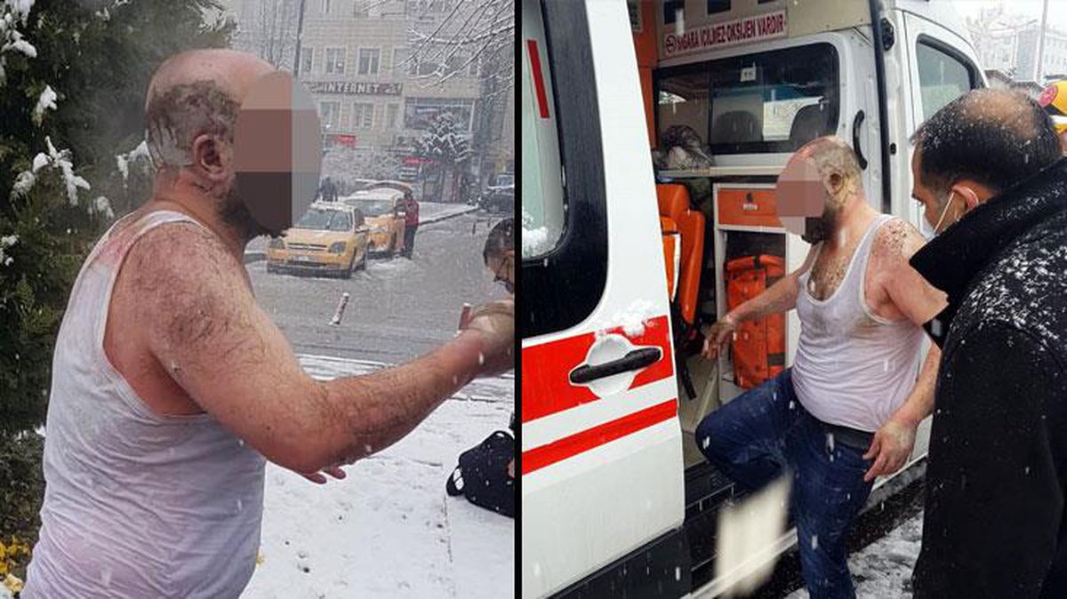 'Ailem bana inanmadı' diyen kepçe operatörü üzerine benzin döküp kendisini ateşe verdi