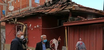 Başkan Kılıç'tan evi yanan yaşlı kadına destek