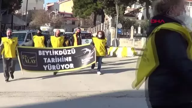 ÇANAKKALE 57'nci Alay Yürüyüş Komitesi Gelibolu'ya ulaştı ÇANAKKALE 57'nci Alay Yürüyüş Komitesi Gelibolu'ya ulaştı