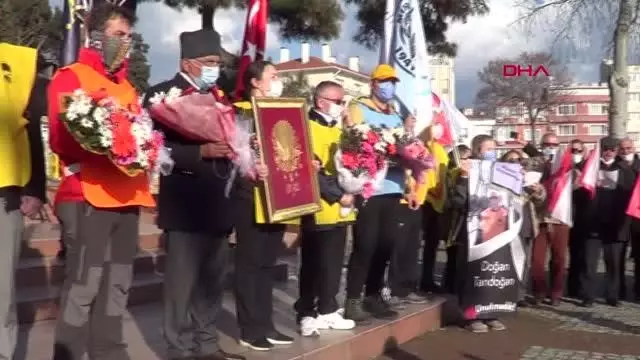 ÇANAKKALE 57'nci Alay Yürüyüş Komitesi Gelibolu'ya ulaştı ÇANAKKALE 57'nci Alay Yürüyüş Komitesi Gelibolu'ya ulaştı