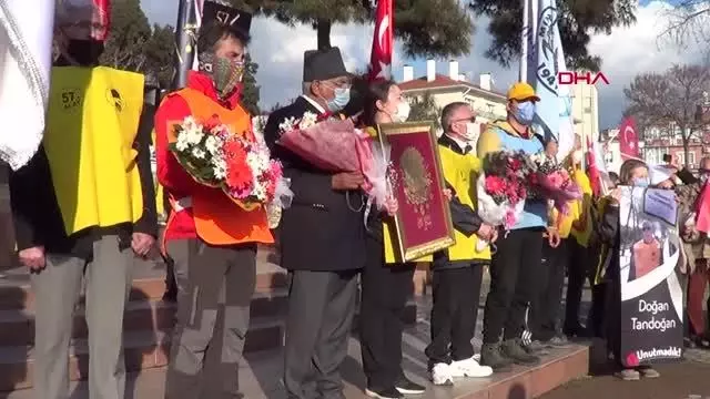 ÇANAKKALE 57'nci Alay Yürüyüş Komitesi Gelibolu'ya ulaştı ÇANAKKALE 57'nci Alay Yürüyüş Komitesi Gelibolu'ya ulaştı