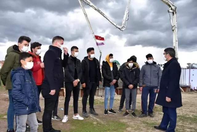 Selimşahlar Spor Tesisi ve Açık Düğün Salonu'nun temeli atıldı
