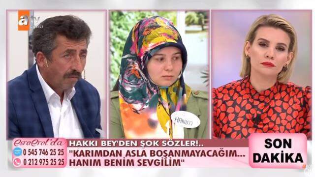Yasak aşk yaşayan adamın 'Biri karım biri sevgilim' sözü Esra Erol'u çileden çıkardı