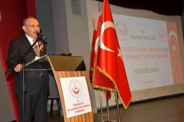 Manisa'da devlet övünç madalyası töreni düzenlendi