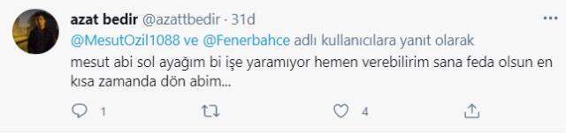 Mesut'tan sakatlığının son durumuna ilişkin paylaşım! Taraftarlardan destek mesajları yağdı