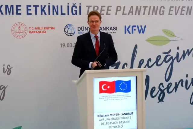 (HATAY)AB Türkiye Delegasyonu fidan dikti (HATAY)AB Türkiye Delegasyonu fidan dikti