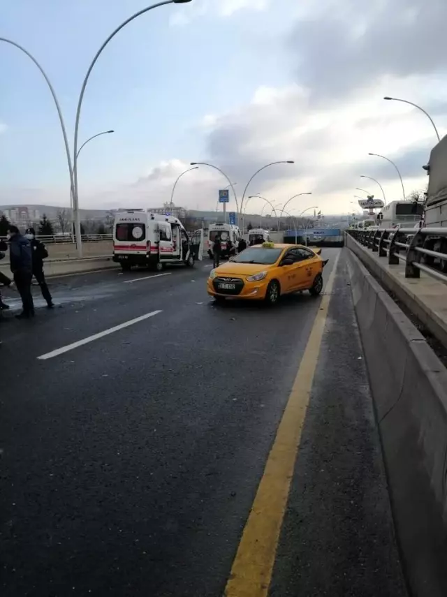 Son dakika haberi: Ankara'da zincirleme trafik kazası: 5 yaralı Son dakika haberi: Ankara'da zincirleme trafik kazası: 5 yaralı