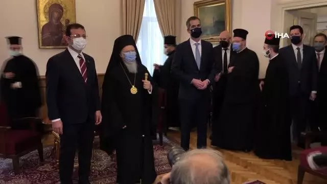 Atina Belediye Başkanı Bakoyannis ve İBB Başkanı İmamoğlu, Fener Rum Patrikhanesi'ni ziyaret etti Atina Belediye Başkanı Bakoyannis ve İBB Başkanı İmamoğlu, Fener Rum Patrikhanesi'ni ziyaret etti