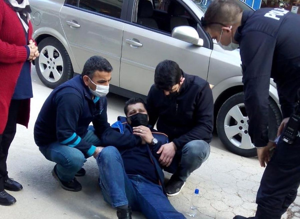 Erdek'te otomobil yayaya çarptı: 1 yaralı