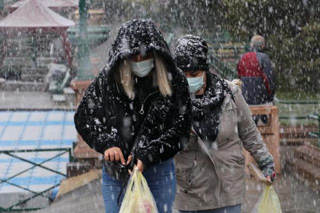 Eskişehir'de Mart ayında kar sürprizi