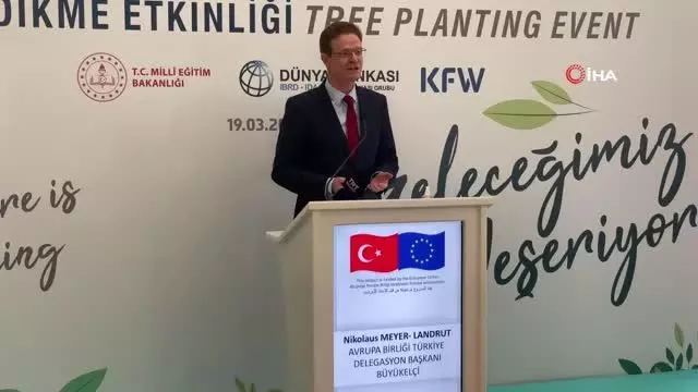 (HATAY)AB Türkiye Delegasyonu fidan dikti (HATAY)AB Türkiye Delegasyonu fidan dikti