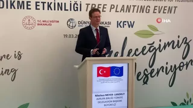 (HATAY)AB Türkiye Delegasyonu fidan dikti (HATAY)AB Türkiye Delegasyonu fidan dikti