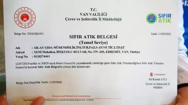 Hilton Oteli'ne 'Sıfır Atık' belgesi
