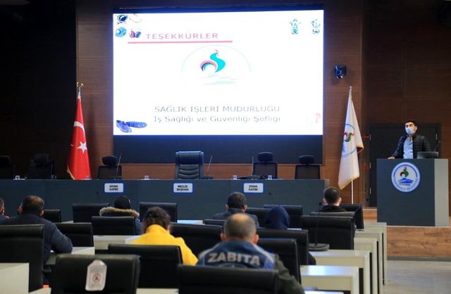 Pamukkale Belediyesi personellerine iş sağlığı ve güvenliği eğitimi verildi