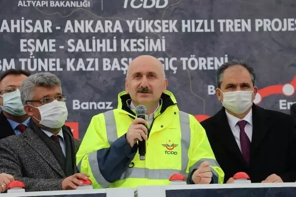 İzmir-Afyonkarahisar-Ankara YHT Projesi Eşme-Salihli Kesimi T1 Tüneli için kazı çalışmaları başladı İzmir-Afyonkarahisar-Ankara YHT Projesi Eşme-Salihli Kesimi T1 Tüneli için kazı çalışmaları başladı