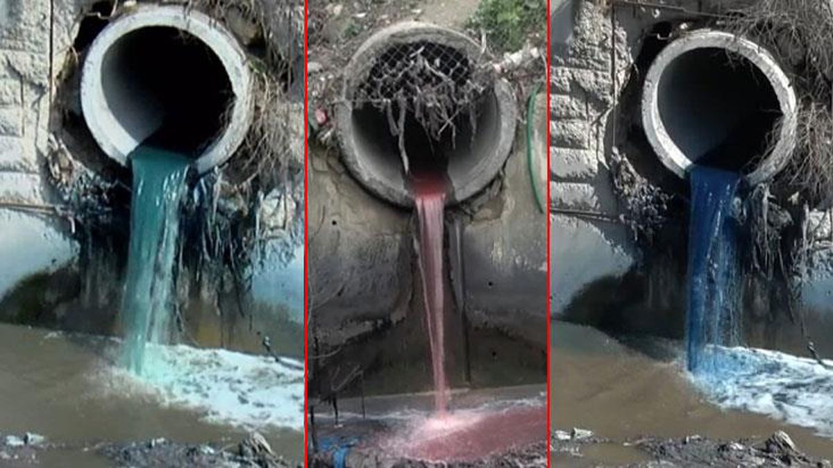 İstanbullular diken üstünde! Gökkuşağına dönen dere her gün farklı renkte akıyor