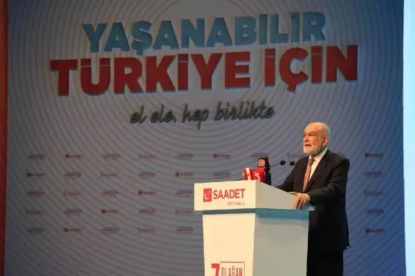 Karamollaoğlu: Saadet Partisi kutuplaşmanın değil, kucaklaşmanın teminatıdır Karamollaoğlu: Saadet Partisi kutuplaşmanın değil, kucaklaşmanın teminatıdır