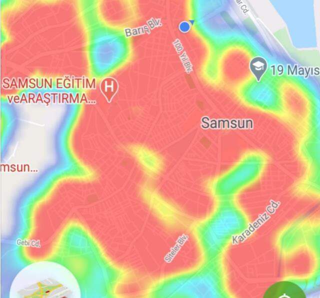 Riskli illerden olan Samsun'da HES haritası kırmızıyla kaplandı