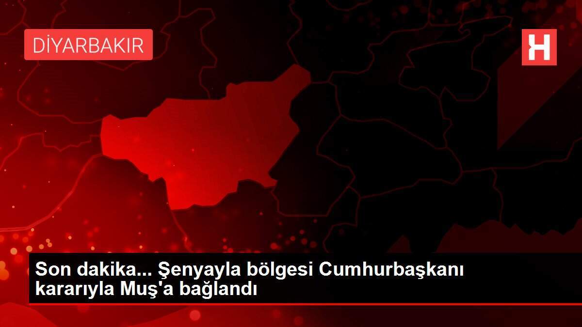 Son dakika... Şenyayla bölgesi Cumhurbaşkanı kararıyla Muş'a bağlandı