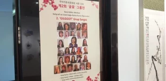 Son dakika haber: Kore Kültür Merkezi, kaligrafi grubu öğrencilerinin eserlerini çevrim içi sergiye taşıdı