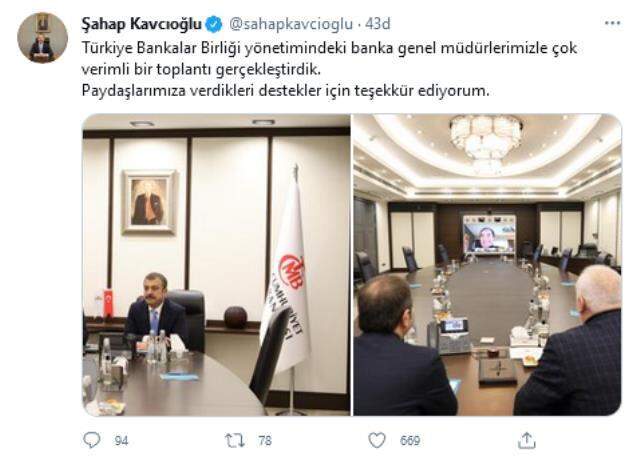 Merkez Bankası'nın yeni Başkanı Şahap Kavcıoğlu bankacılarla buluşmasında enflasyonla mücadele mesajı verdi