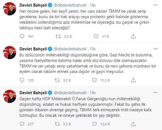 MHP'li Yönter'den Gergerlioğlu'nun gözaltına alınmasıyla ilgili paylaşım: Genel Başkanımızın çağrısı karşılık buldu