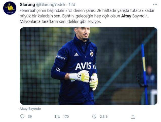 Tarihi performansıyla F.Bahçe'yi ayakta tuttu! Altay sosyal medyada gündeme oturdu