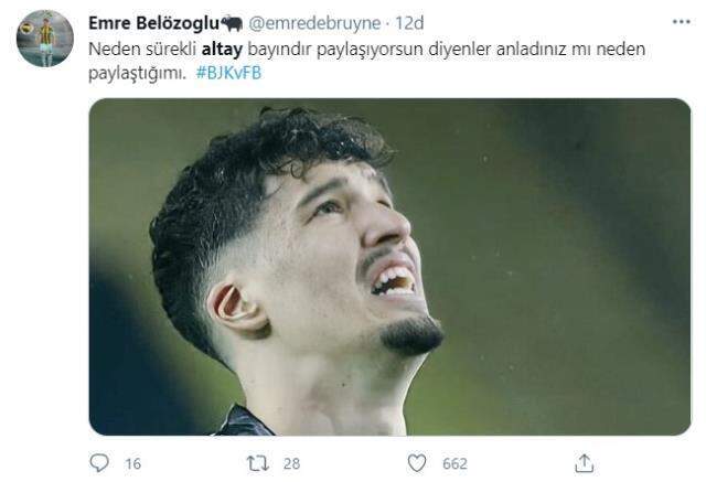 Tarihi performansıyla F.Bahçe'yi ayakta tuttu! Altay sosyal medyada gündeme oturdu