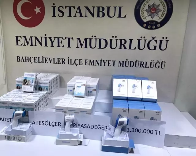Son dakika haberi | İstanbul'da 1 milyon 100 bin lira değerinde ateş ölçüm cihazlarını çalan şüpheliler yakalandı