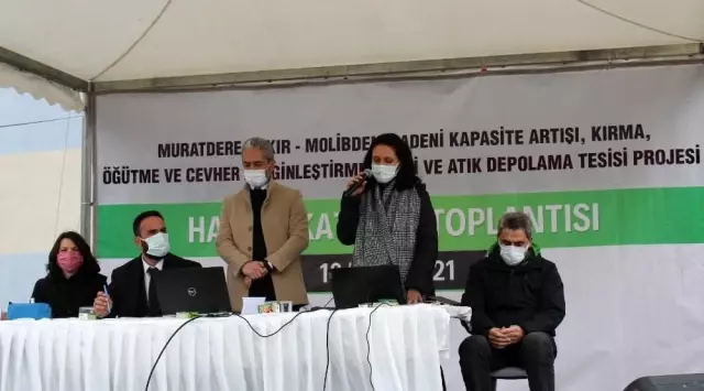 Maden sahası için halkı bilgilendirdiler