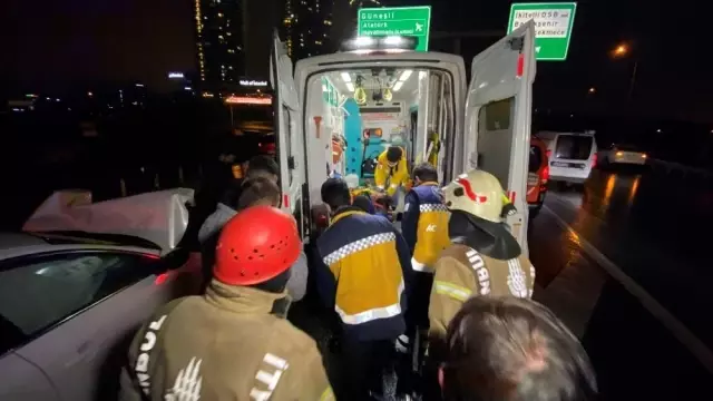 TEM Otoyolu'nda kaza: 3 yaralı